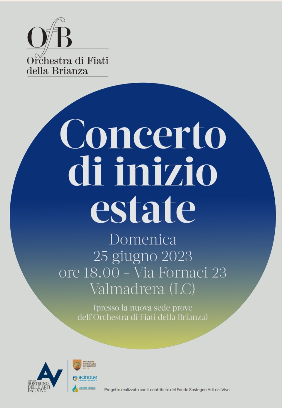 Locandina del concerto